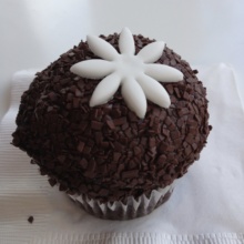 Gluten-free chocolate cupcake from Kara's Cupcakes
